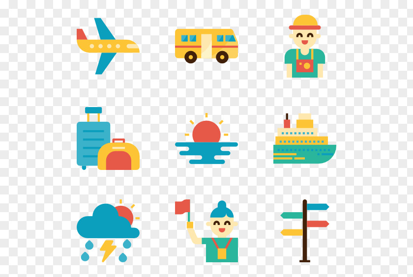 Travel Vacation Clip Art Image PNG