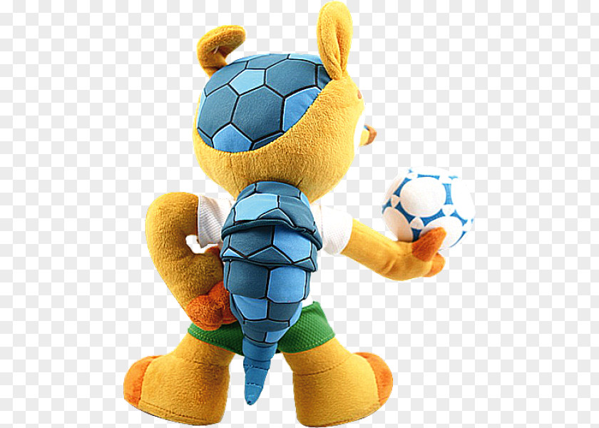 Unique Table Fans 2014 FIFA World Cup Stuffed Animals & Cuddly Toys Official Mascots Fuleco PNG