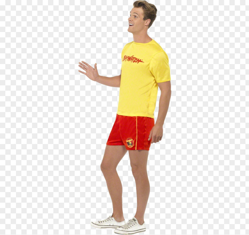 Beach Guy Baywatch Costume Party T-shirt Halloween PNG