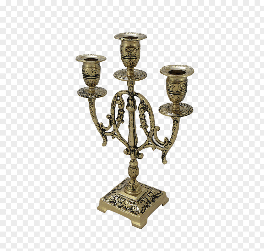 Brass Candlestick Lighting Candelabra PNG