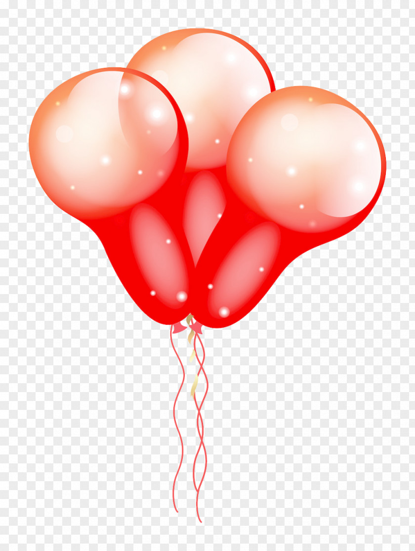 Deformation Texture Of Red Balloons Balloon Download Ribbon PNG