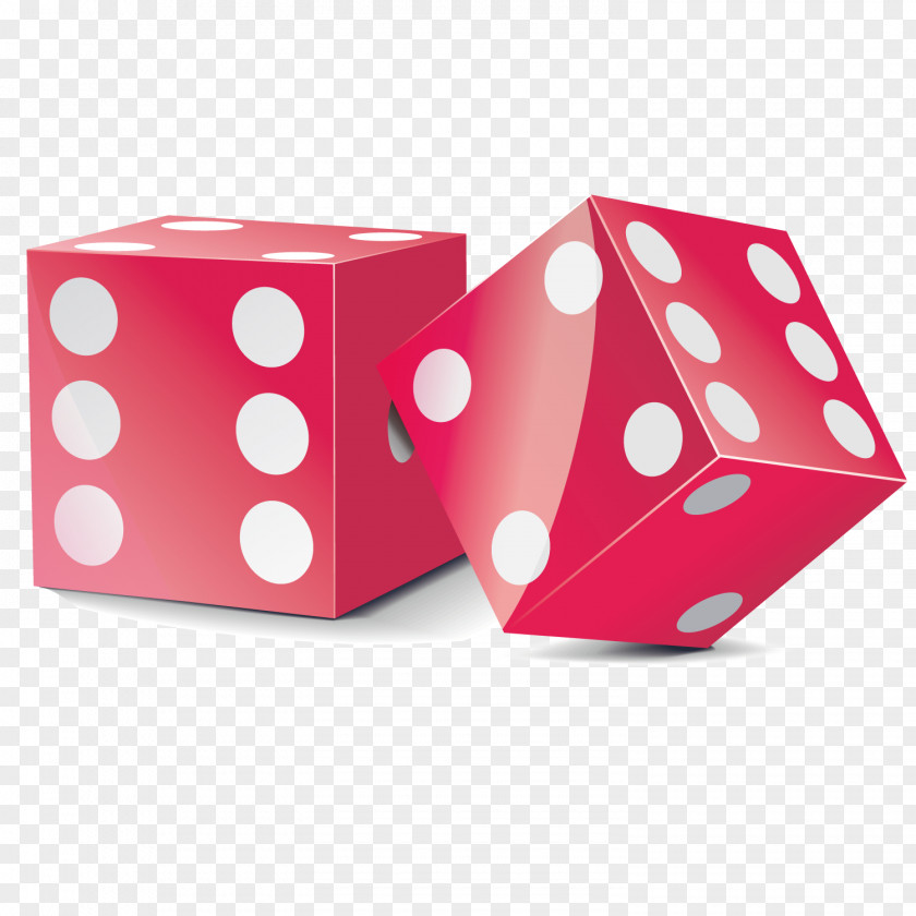 Vector Red Child Bunco Dice Cube PNG