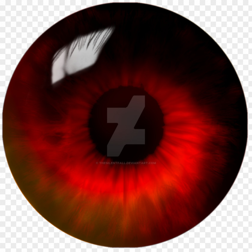 Red Swirl Iris Eye Image Desktop Wallpaper PNG