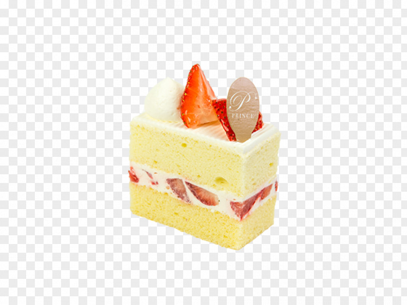 Strawberry Cake Petit Four Bavarian Cream Dessert PNG