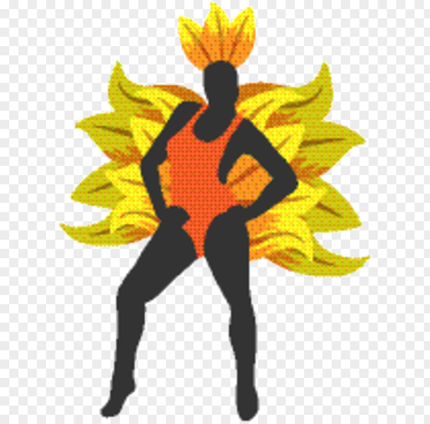 Sunflower Plant Party Silhouette PNG