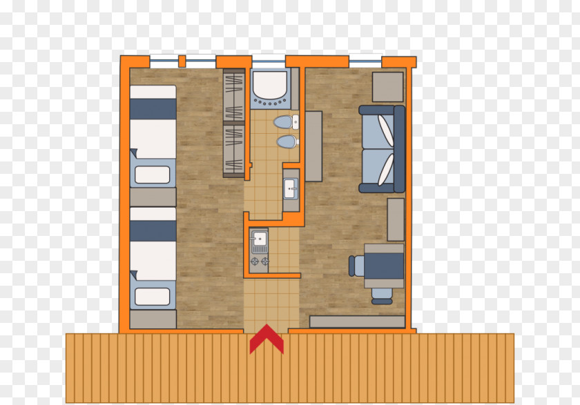 Apartment Studio House Room Modern PNG