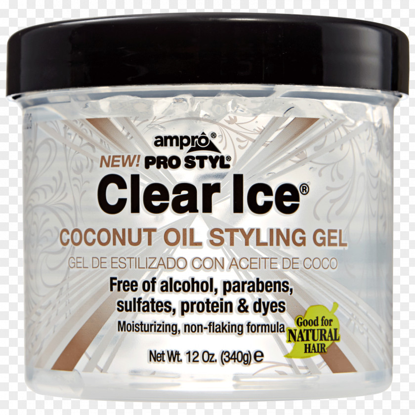 Coconut Gel Oil Clear Ice Hair Cream PNG