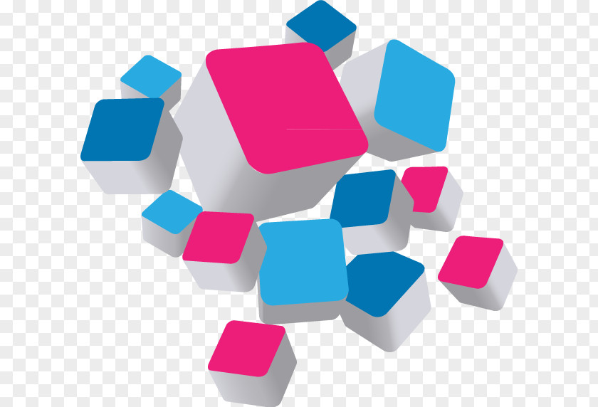 Color Science And Technology Block Cube Three-dimensional Space Geometry Square PNG