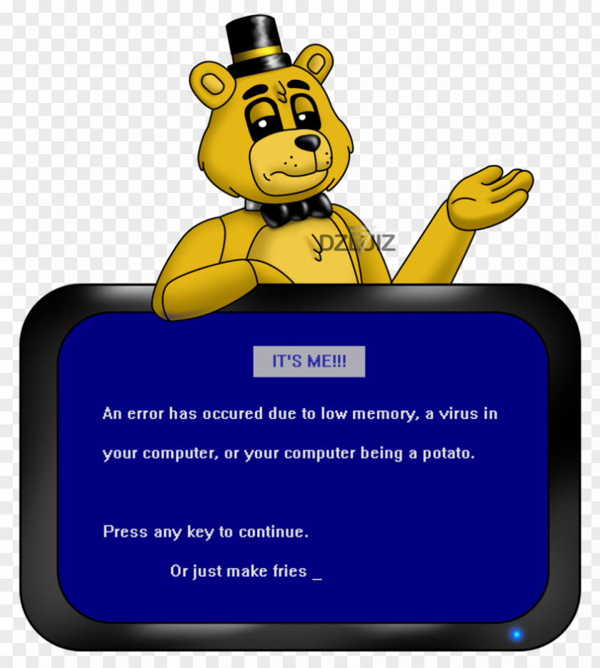 Five Nights At Freddy's 3 2 Blue Screen Of Death Computer Monitors PNG at of Monitors, computer meme clipart PNG