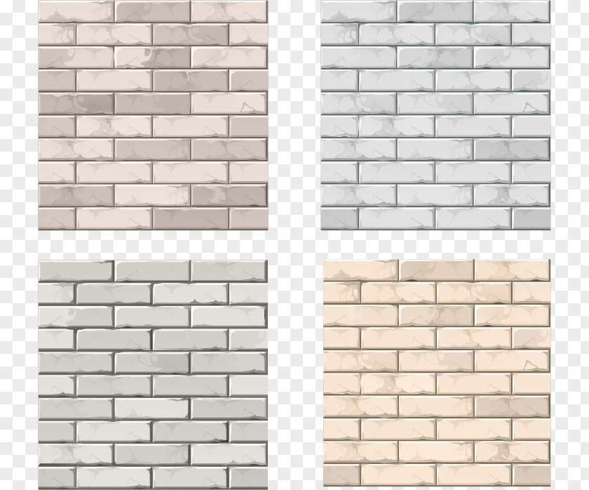 Light-colored Brick Wall Picture Vector Material Stone Brickwork PNG
