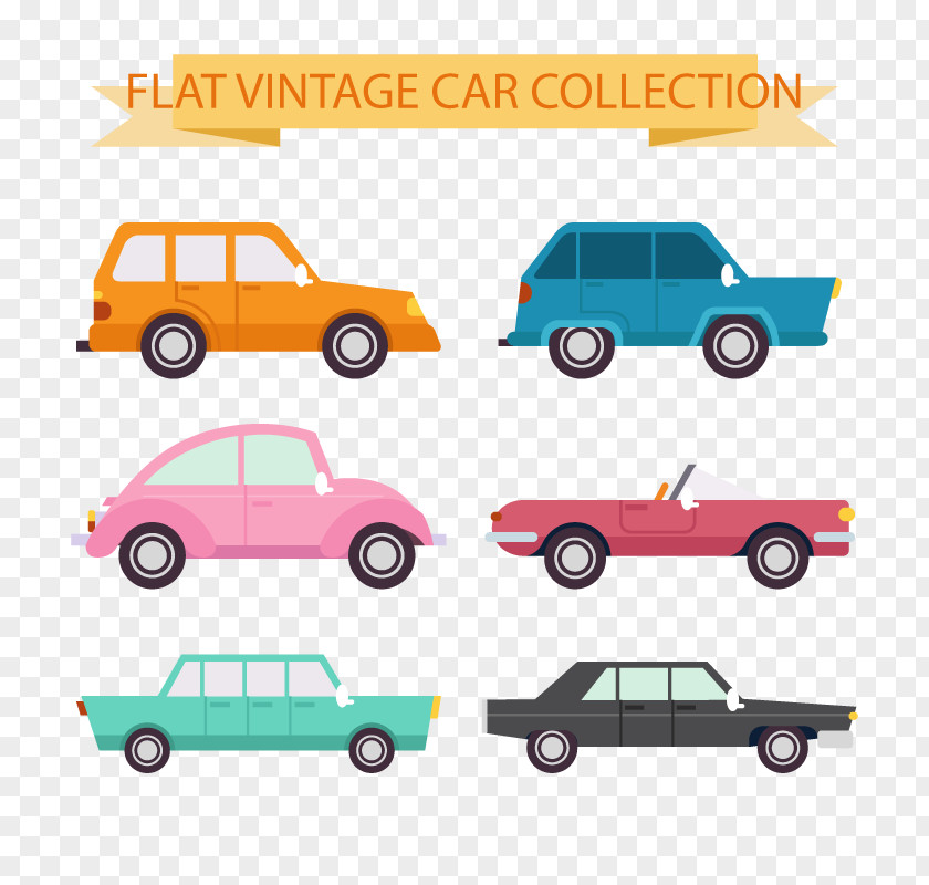 Vector Auto Collection Car Drawing PNG