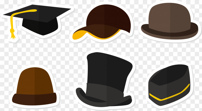 Vector Kinds Of Hats Fedora Hat Computer File PNG