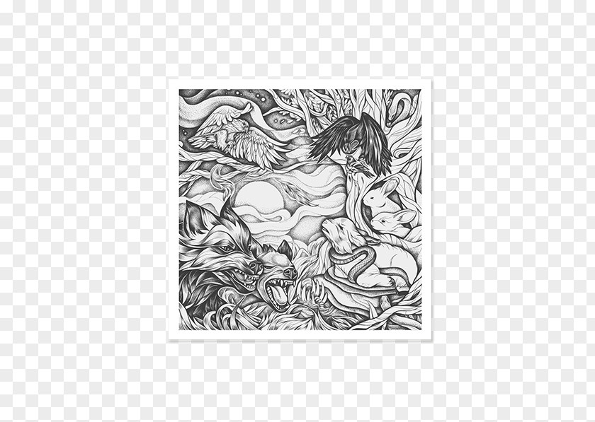 Vinyl Cover Visual Arts Character Animal Sketch PNG