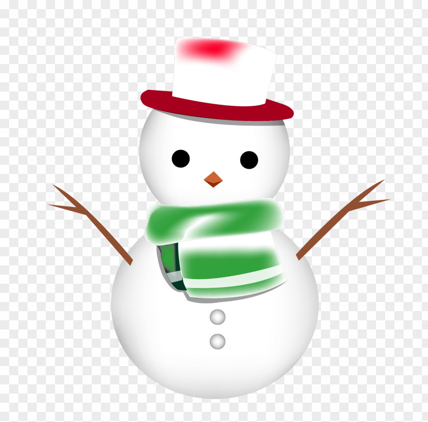 White Snowman Drawing PNG