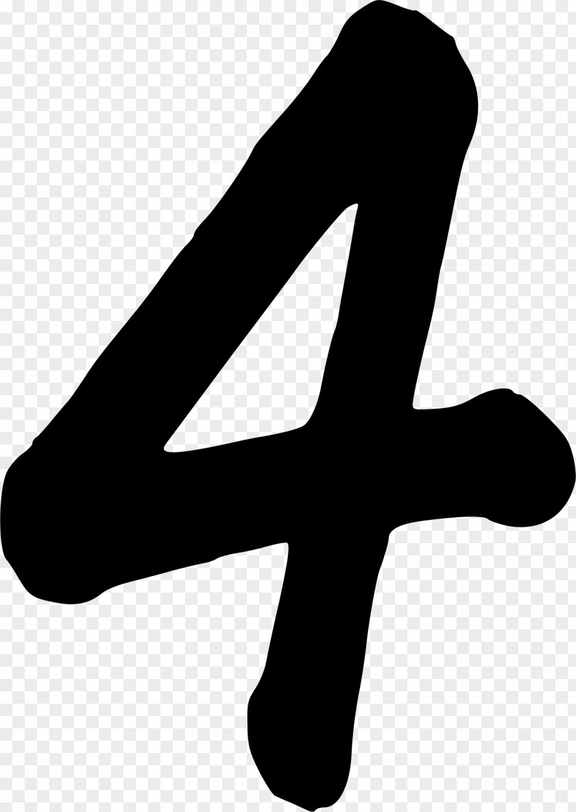 4 Number Symbol Clip Art PNG