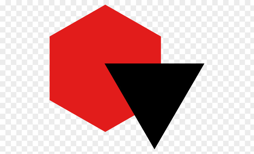 Angle Hexagon Font PNG