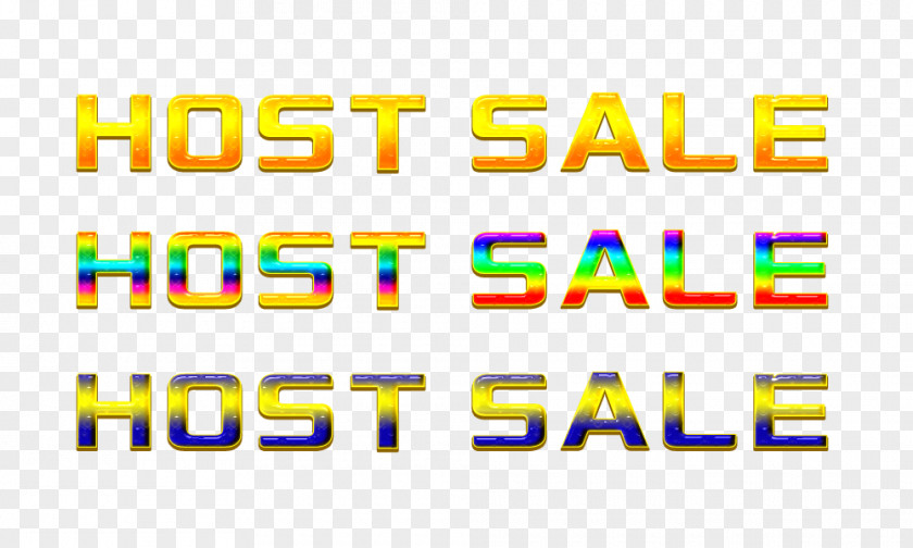 Cool Golden HOSTSALE Graphic Design Download Designer PNG