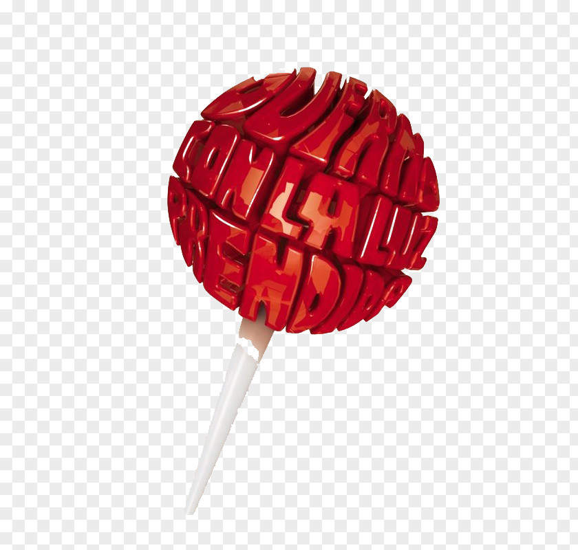 Red Lollipop Advertising Campaign Chupa Chups Typography PNG
