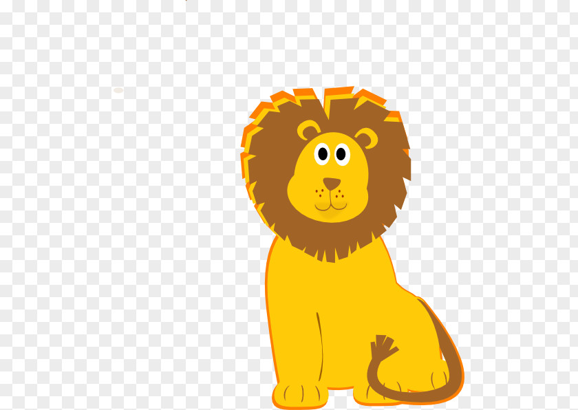 Sleeping Vector Lion Smiley Clip Art PNG