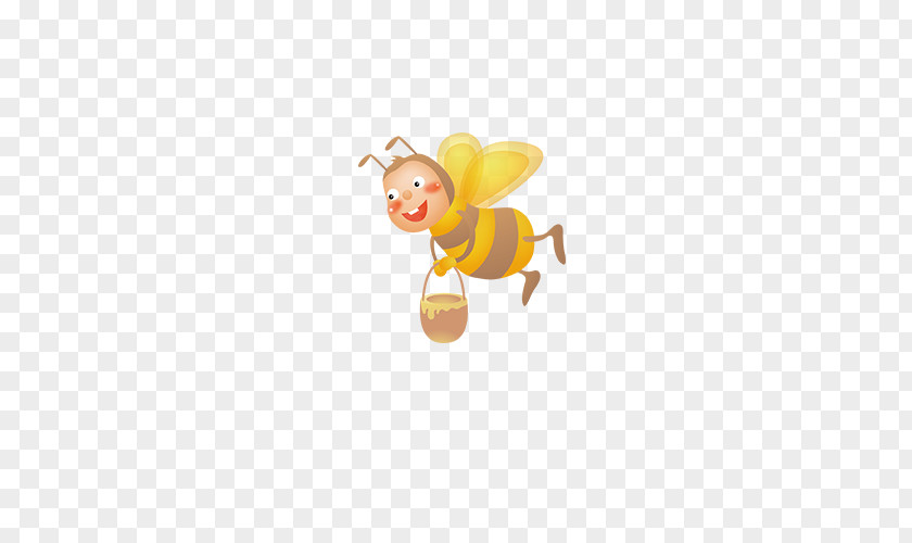 Bee Honey Cartoon Drawing Illustration PNG