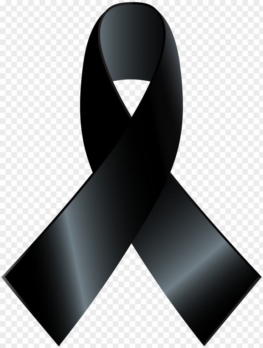 BLACK RIBBON Awareness Ribbon Black Clip Art PNG