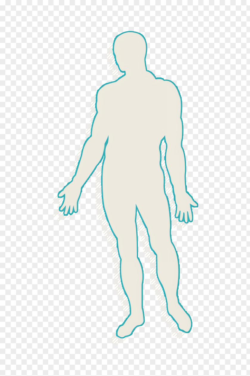 Body Parts Icon Human Standing Black Silhouette PNG