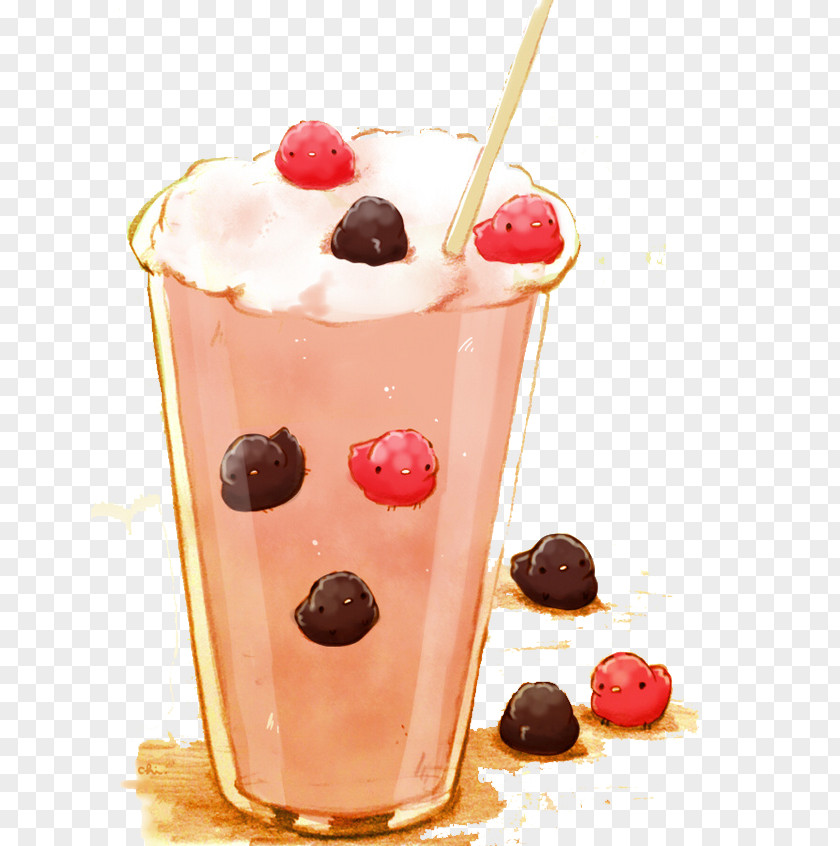 Cartoon Juice Smoothie Milkshake Sundae Fruit PNG