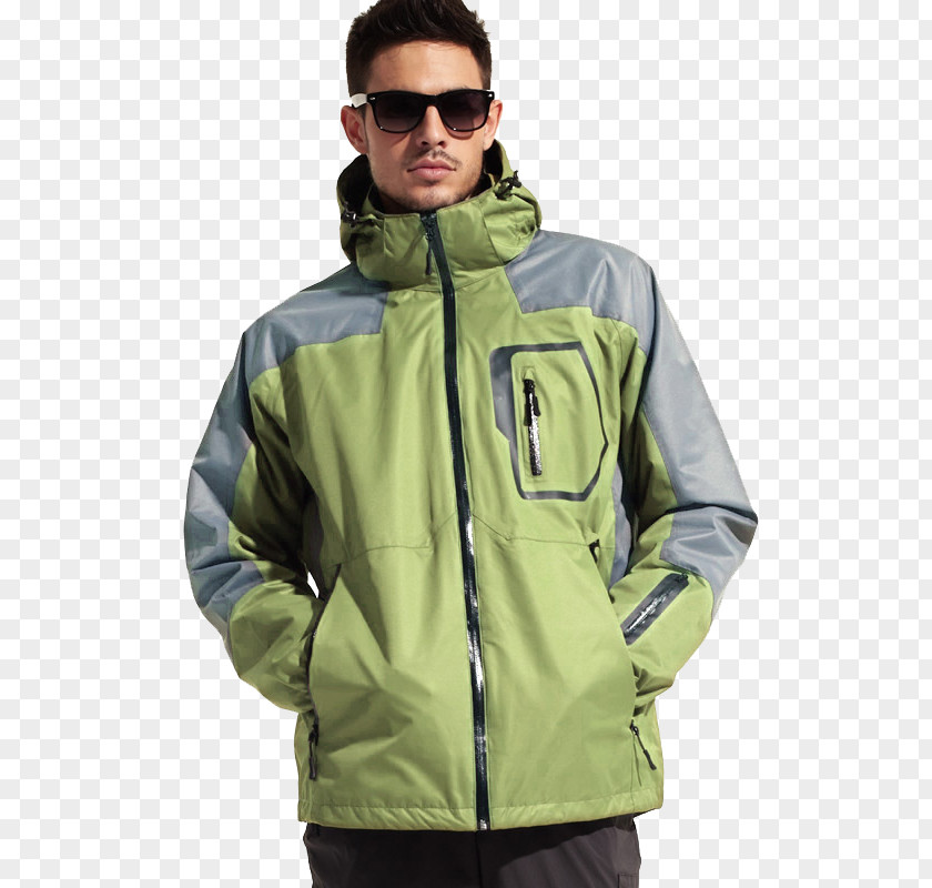 Guy Wearing Jackets T-shirt Hoodie Jacket Clothing PNG