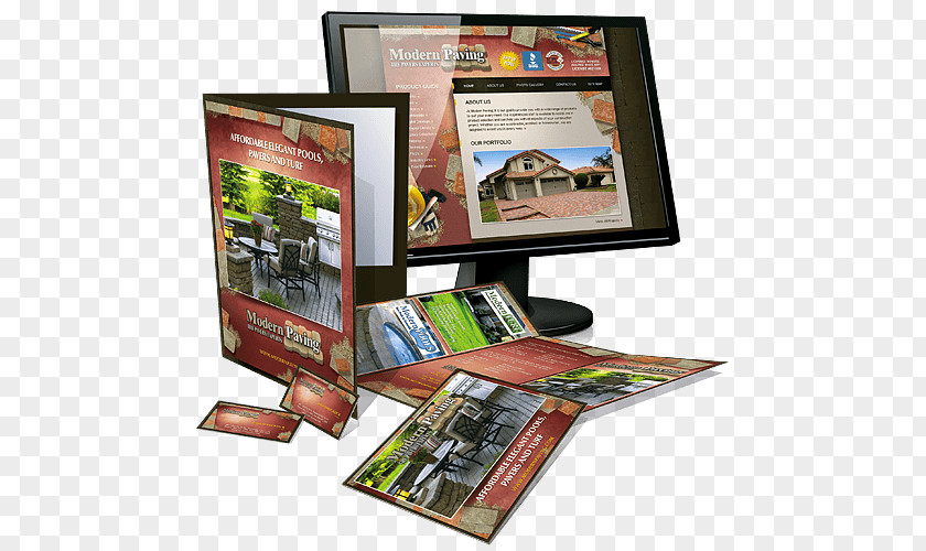 Paving Print Design .com Brochure Business Cards PNG
