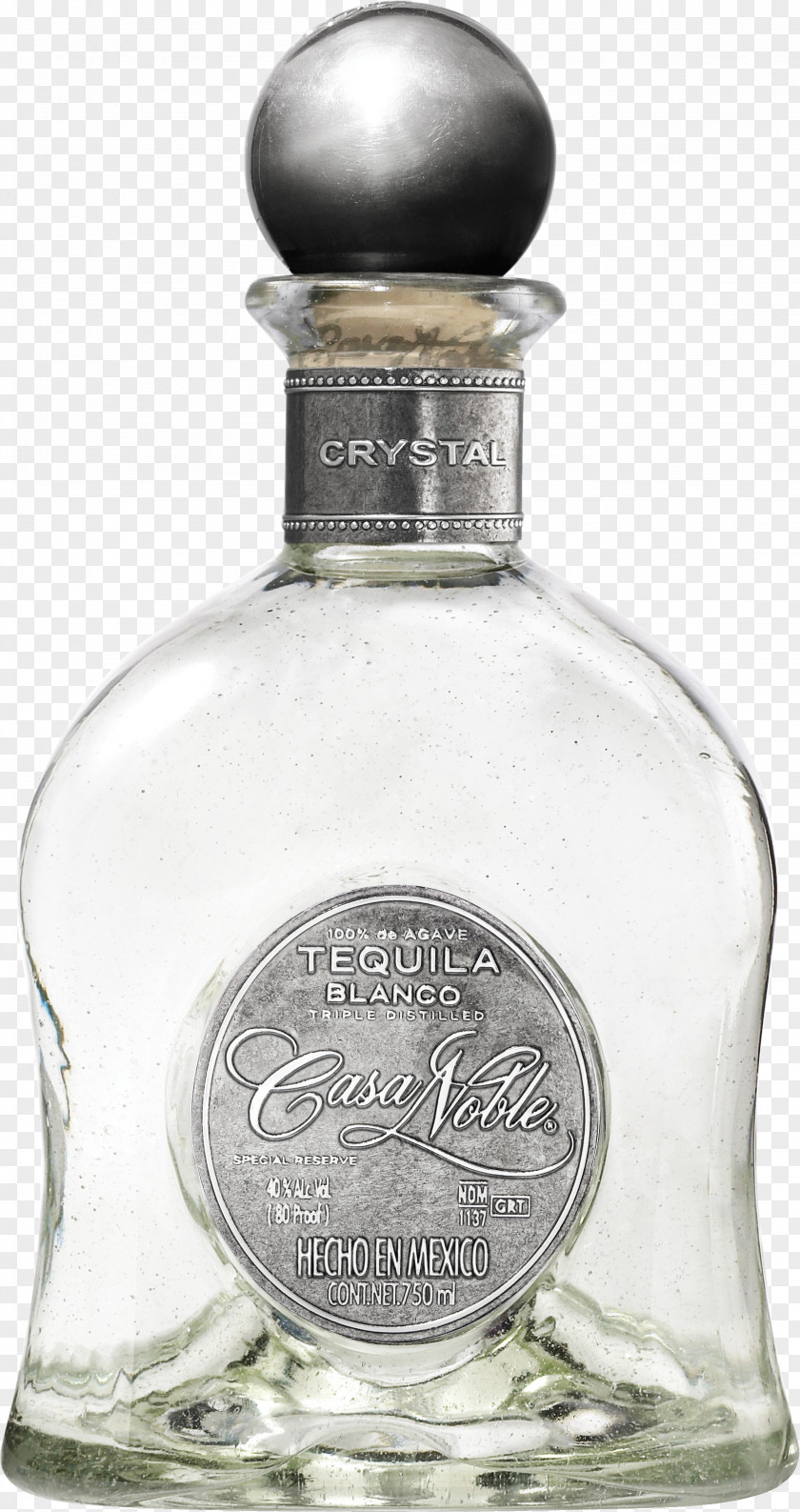 Transparent Bottle Distilled Beverage Wine Cocktail Tequila Casa Noble PNG