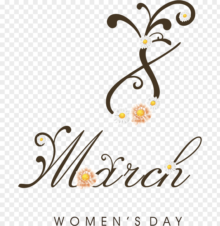 Women's Day Theme Vector Material International Womens March 8 Woman Illustration PNG