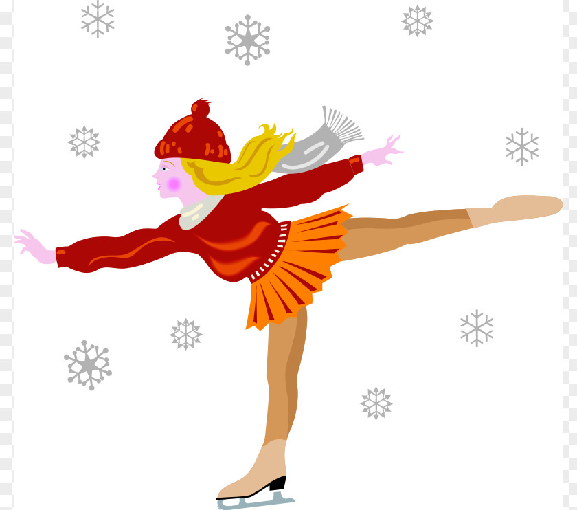Free Winter Pictures Ice Skating Figure Skate Clip Art PNG