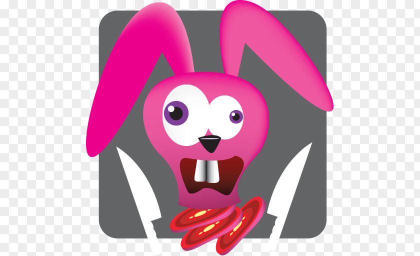 Ninja Bunny Whiskers Snout Pink M Clip Art PNG
