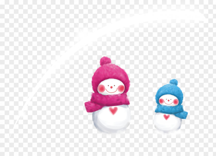 Snowman Wearing A Hat Winter PNG