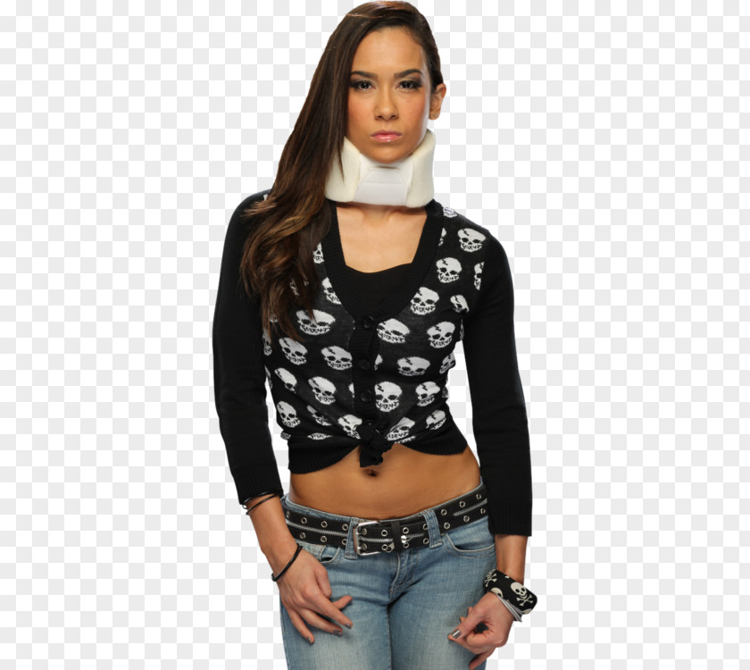 AJ Lee Sleeve T-shirt Shoulder Fashion Blouse PNG