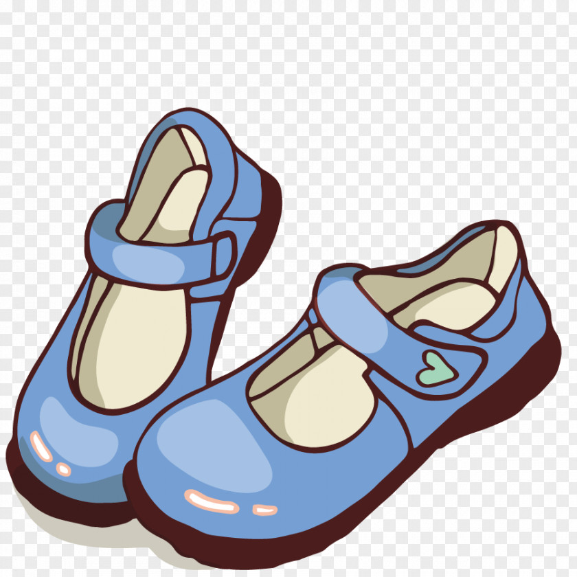 Shoe Cartoon PNG , Girl Shoes, pair of blue mary jane shoes illustration poster clipart PNG