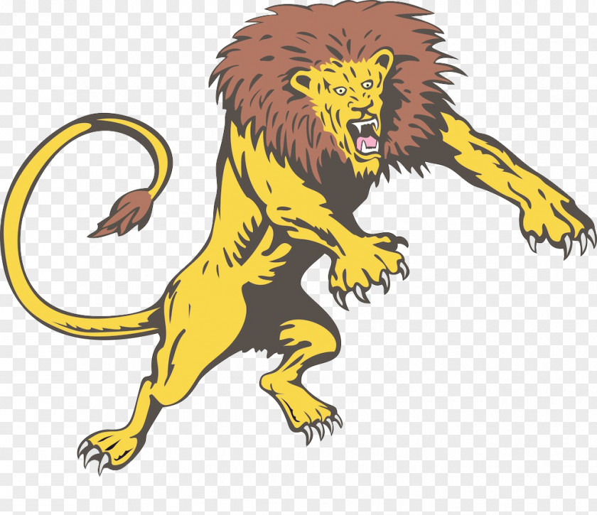 Painted Lion Royalty-free Illustration PNG