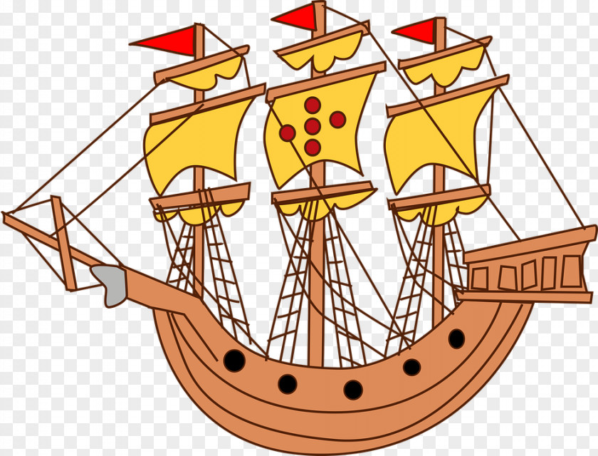 Ship Clip Art Image Brigantine PNG