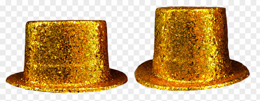 Hat Golden Party PNG