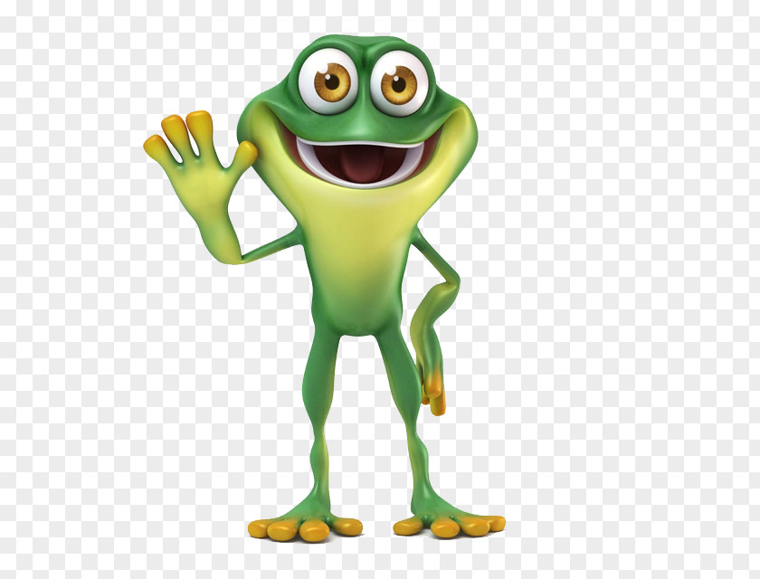 The Little Frog Greets Thumb Signal Stock Photography Clip Art PNG