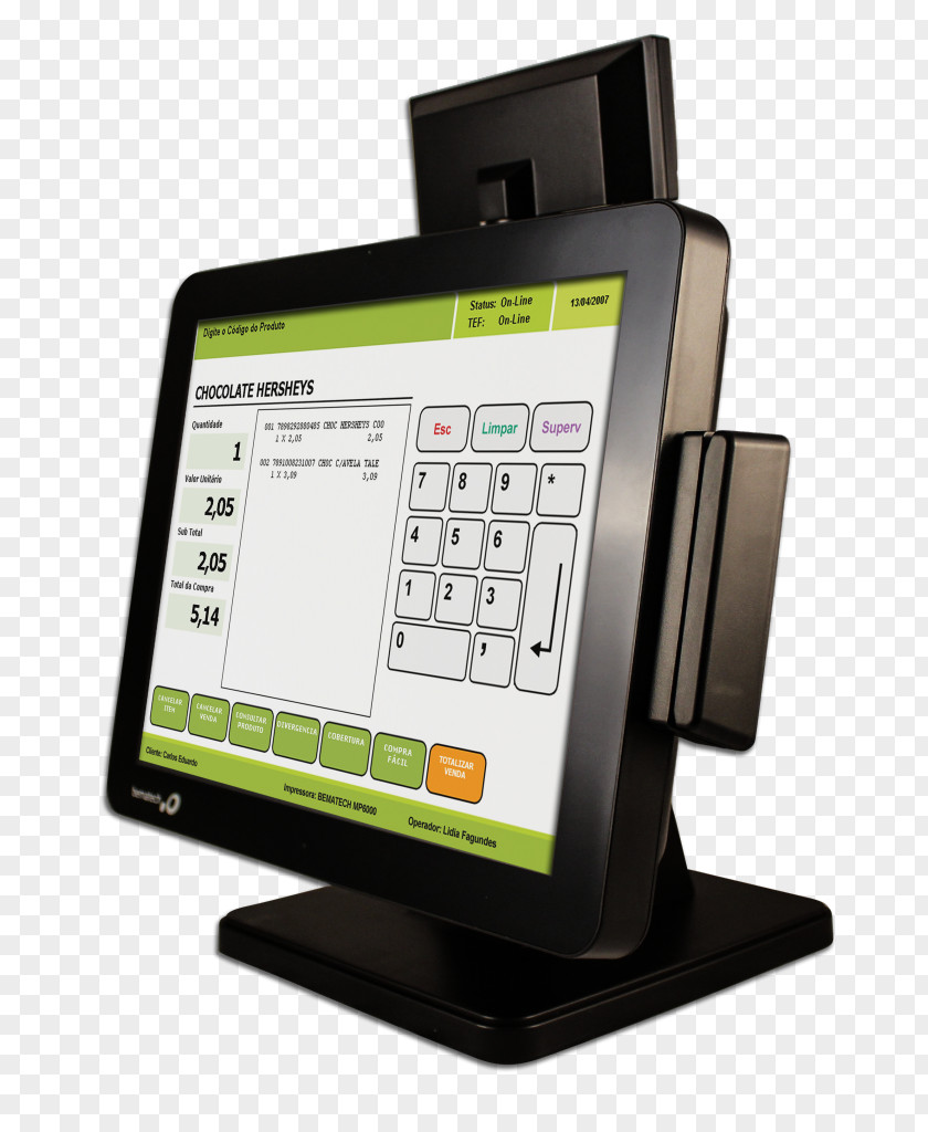 Flat Display Mounting Interface Point Of Sale Touchscreen Computer Terminal Monitors All-in-One PNG