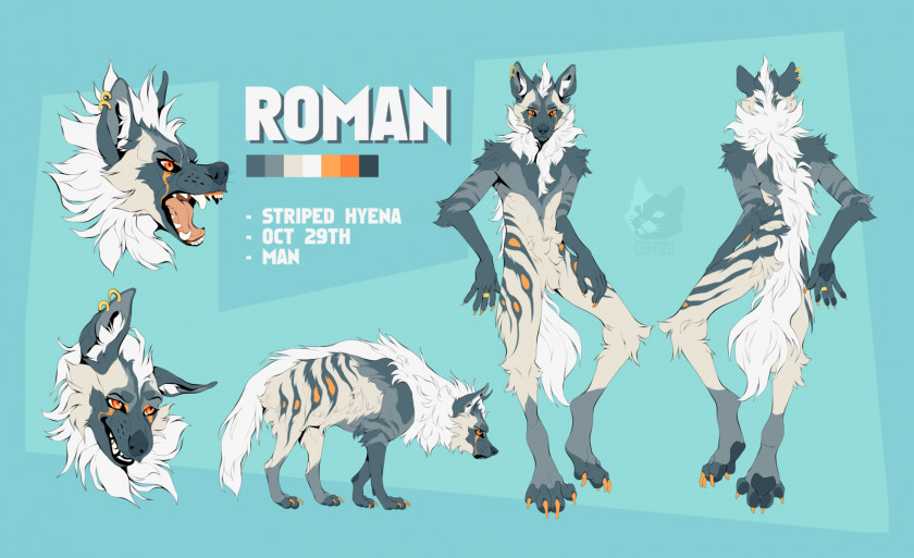 Hyena Striped Art Furry Fandom Mammal PNG