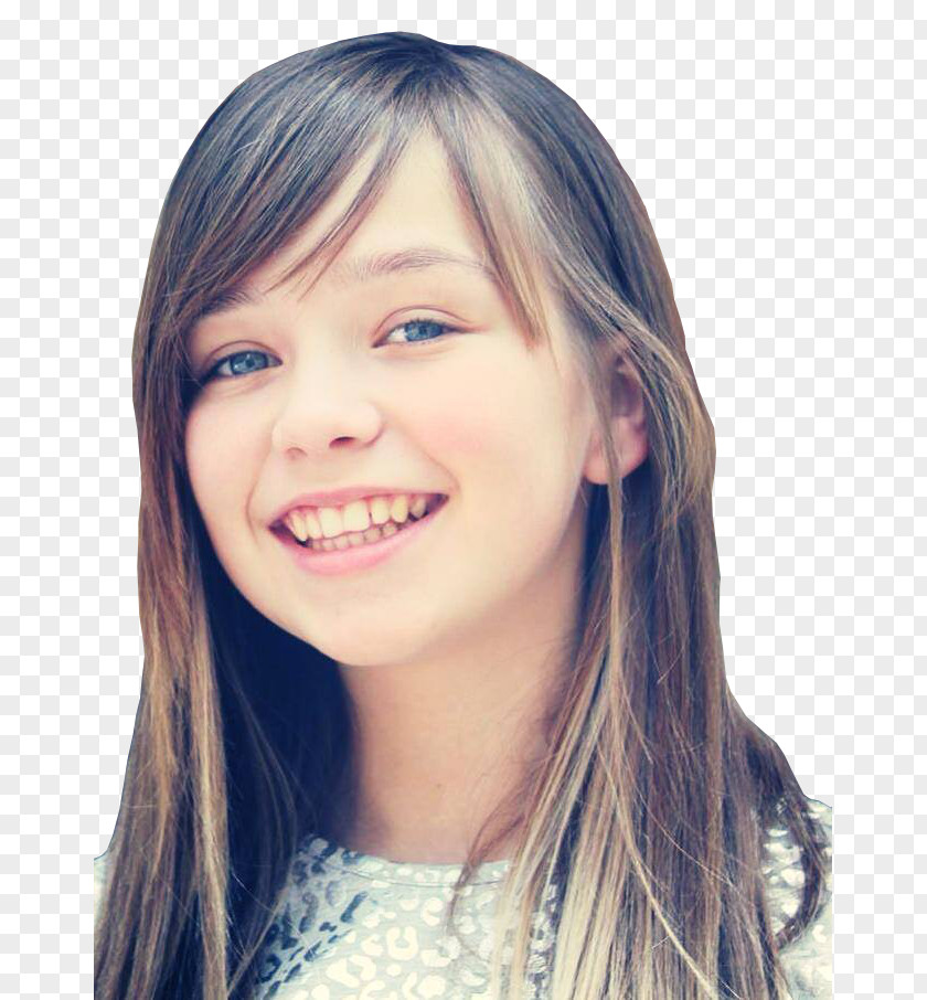 Maddie Ziegler Connie Talbot Smile Hair Coloring Bangs PNG