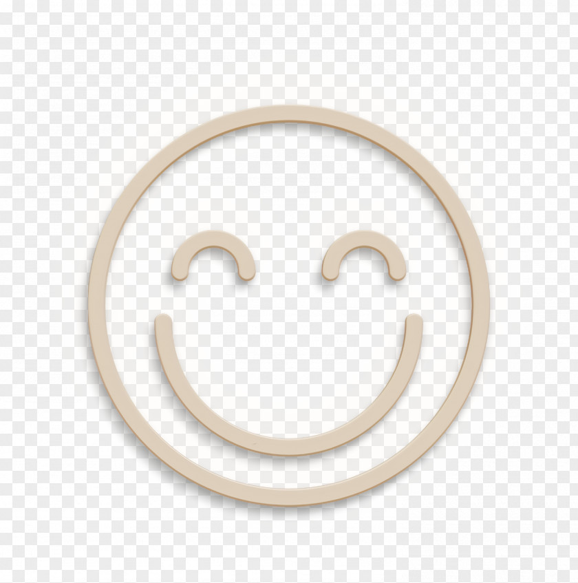 Metal Smile Happy Icon Smiley Streamline PNG