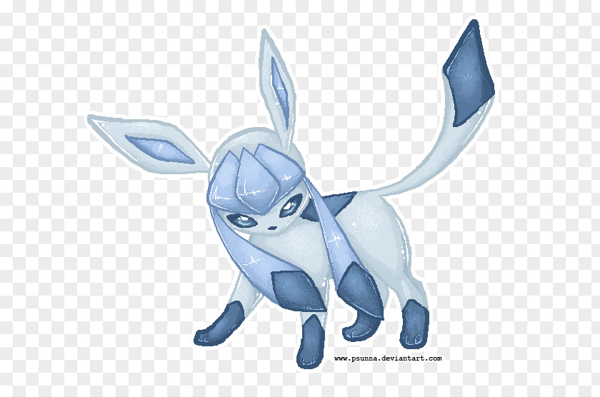 Rabbit Glaceon Pixel Art Eevee Digital PNG