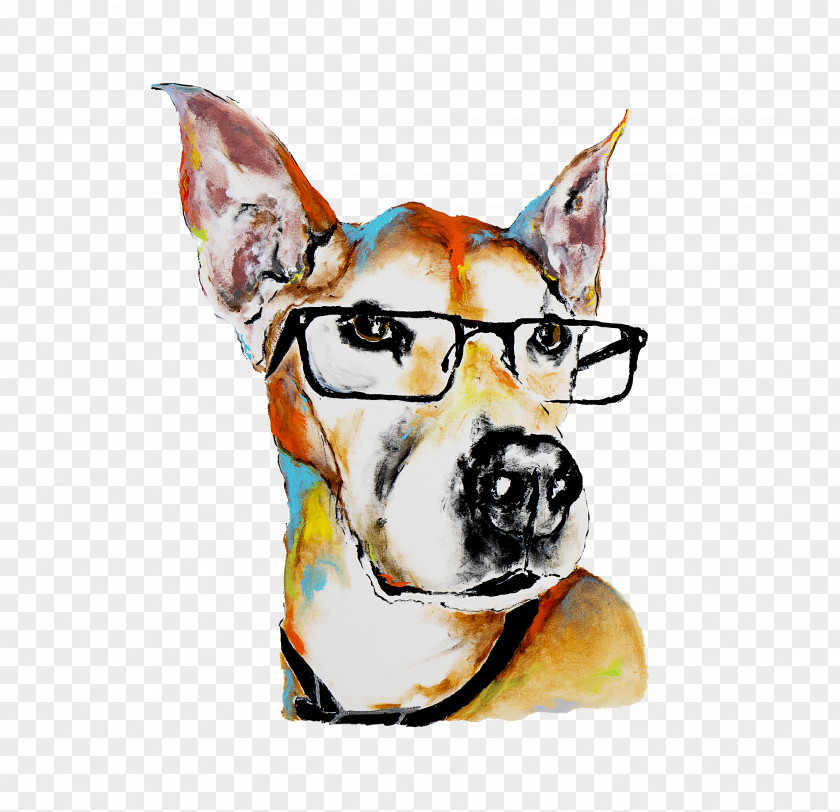 Spartacus Dog Portrait Painting Pet PNG