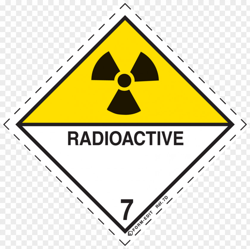 7d Dangerous Goods HAZMAT Class 7 Radioactive Substances Label 9 Miscellaneous Hazard Symbol PNG