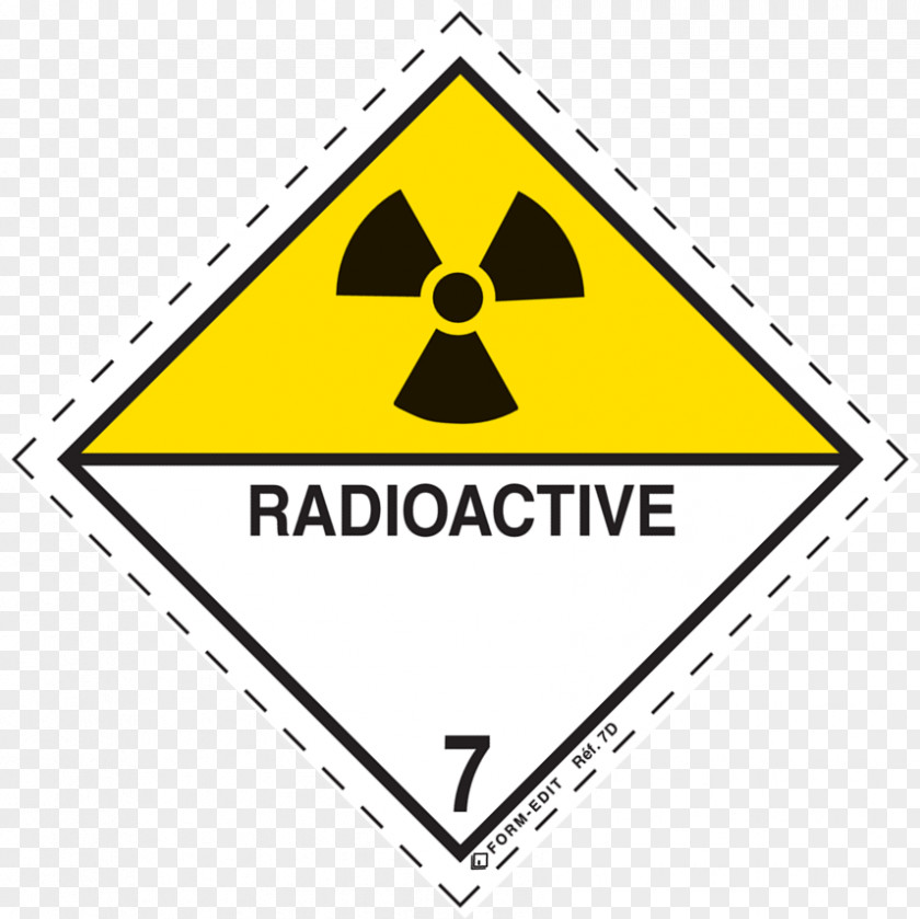 7d Dangerous Goods HAZMAT Class 7 Radioactive Substances Label 9 ...