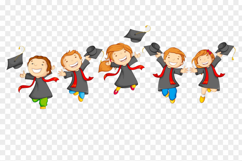 A Group Of Graduate Students Cute Cartoon PNG group of graduate students cute cartoon clipart PNG