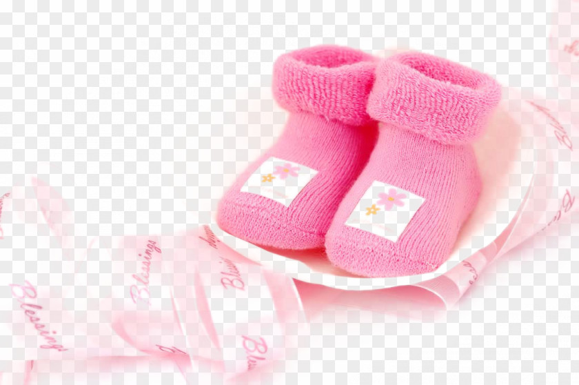 Infant Boy Girl Child PNG Child, Flowers Baby Shoes, pair of pink socks clipart PNG